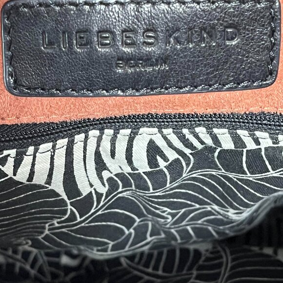 Black Liebeskind Berlin Convertible Leather Satchel Crossbody Handbag Purse - Picture 7 of 8